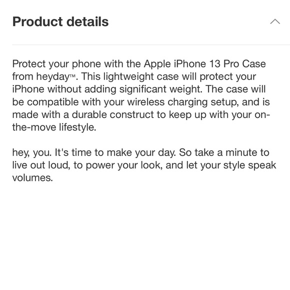 iPhone 13 Pro Case (new with tags) - Picture 5 of 6